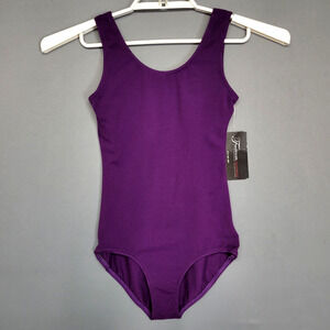 Theatricals Leotard Womens Small Eggplant Purple Dance Ballet Bodysuit Stretch